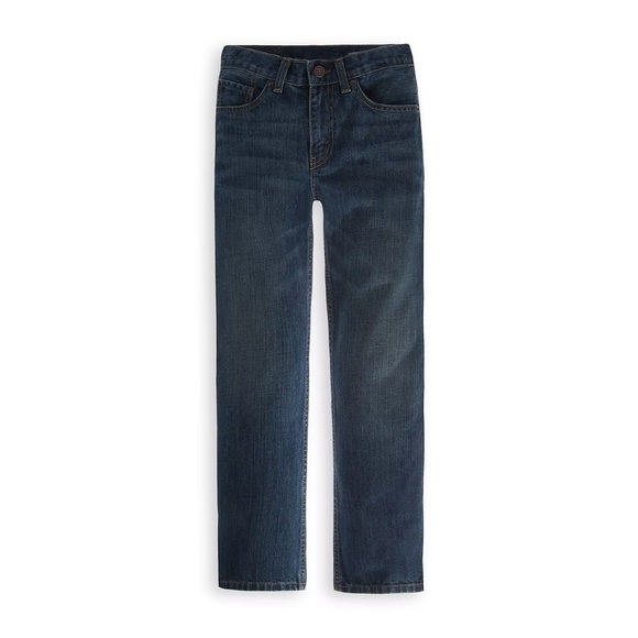 NWT LEVI’S 505 BOYS DARK DENIM JEANS. SIZE 14 - Picture 1 of 7